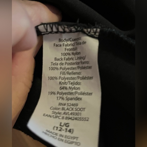 Avia Women’s Black Hooded Jacket, light weight, size Large (12-14) - Picture 5 of 7